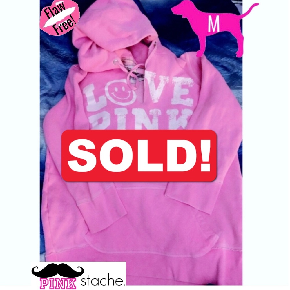Victoria’s Secret PINK bubblegum pink hoodie
